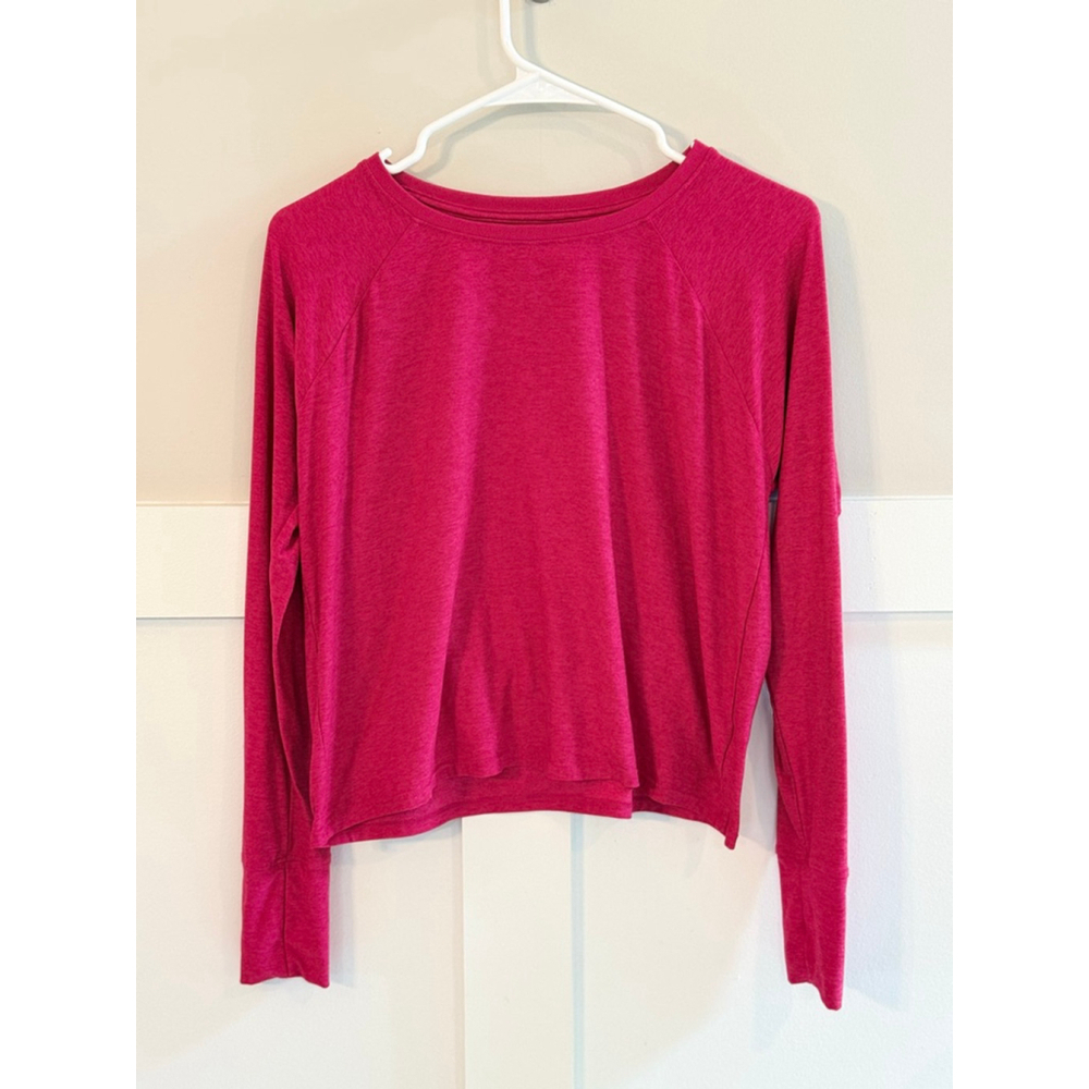 Women's Beyond Yoga Fuchsia Long Sleeve Tee XS
